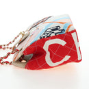 CHANEL Matelasse Chain Shoulder Bag Canvas Multicolor Gold CC Auth 195337SM-3
