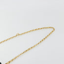 CHANEL Matelasse Chain Shoulder Bag Satin Black Gold CC Auth 195338A-14