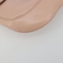 PRADA Creo Shoulder Bag Leather Pink Silver Auth 195340A-14