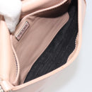 PRADA Creo Shoulder Bag Leather Pink Silver Auth 195340A-11