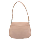 PRADA Creo Shoulder Bag Leather Pink Silver Auth 195340A-2