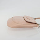 PRADA Creo Shoulder Bag Leather Pink Silver Auth 195340A-3