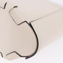 LOEWE Bamboo Bucket Hand Bag Leather 2way Ivory Auth 195342A-16