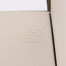 LOEWE Bamboo Bucket Hand Bag Leather 2way Ivory Auth 195342A-19