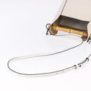 LOEWE Bamboo Bucket Hand Bag Leather 2way Ivory Auth 195342A-10