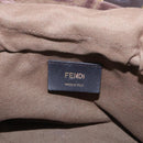 FENDI Zucca Canvas Mamma Baguette Shoulder Bag Brown Gold Auth 195343M-20