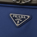 PRADA Suitcase Saffiano Blue Silver Auth 195345A-22