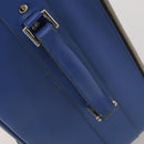 PRADA Suitcase Saffiano Blue Silver Auth 195345A-14