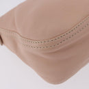 FENDI Mamma Baguette Shoulder Bag Leather Pink Gold Auth 195351M-16