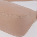 FENDI Mamma Baguette Shoulder Bag Leather Pink Gold Auth 195351M-17