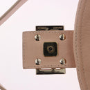 FENDI Mamma Baguette Shoulder Bag Leather Pink Gold Auth 195351M-9