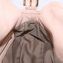 FENDI Mamma Baguette Shoulder Bag Leather Pink Gold Auth 195351M-22