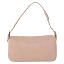 FENDI Mamma Baguette Shoulder Bag Leather Pink Gold Auth 195351M-2