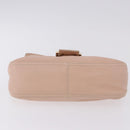FENDI Mamma Baguette Shoulder Bag Leather Pink Gold Auth 195351M-5