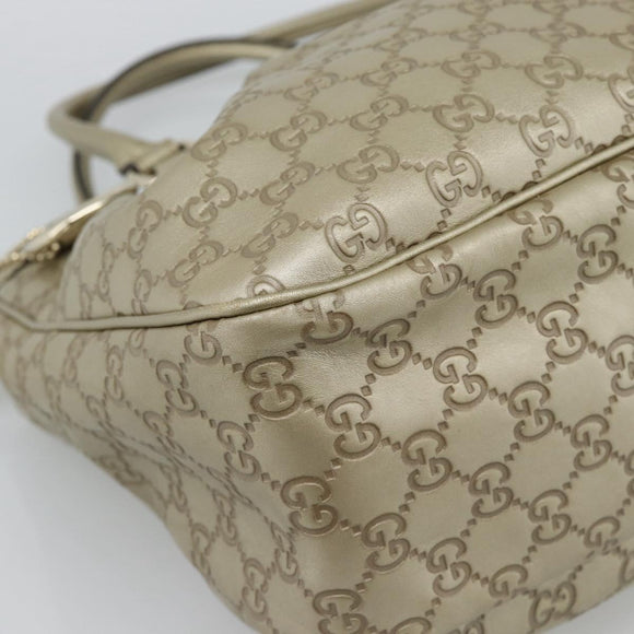 GUCCI GuccissimaGG Sukey Tote Bag Leather Gold 296835 Auth 195353V