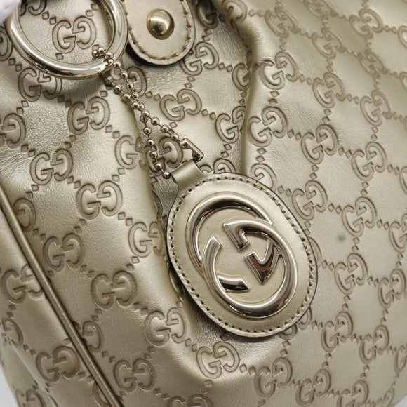 GUCCI GuccissimaGG Sukey Tote Bag Leather Gold 296835 Auth 195353V