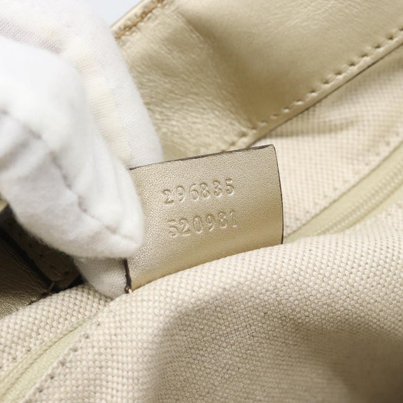 GUCCI GuccissimaGG Sukey Tote Bag Leather Gold 296835 Auth 195353V