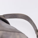 BURBERRY Shoulder Bag Leather Gray Gold Tone Auth 195354A-8