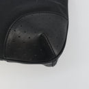 GUCCI Interlocking G Hand Bag Canvas Black Silver Auth 195355V-10