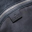 GUCCI Interlocking G Hand Bag Canvas Black Silver Auth 195355V-15