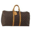 LOUIS VUITTON Monogram Keepall 55 Boston Bag M41424 LV Auth 195357-1