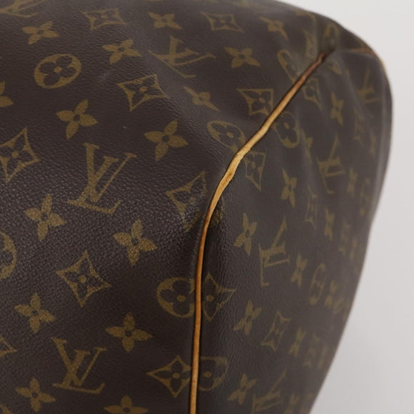 LOUIS VUITTON Monogram Keepall 55 Boston Bag M41424 LV Auth 195357