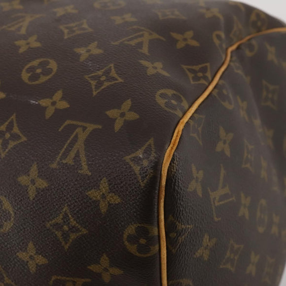 LOUIS VUITTON Monogram Keepall 55 Boston Bag M41424 LV Auth 195357