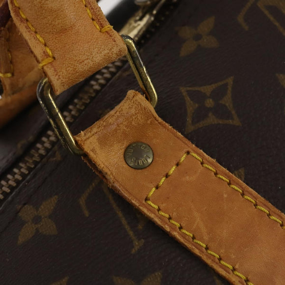 LOUIS VUITTON Monogram Keepall 55 Boston Bag M41424 LV Auth 195357