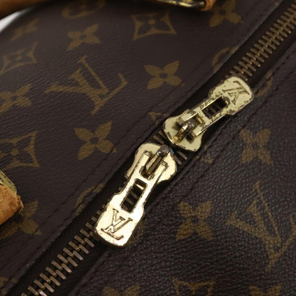 LOUIS VUITTON Monogram Keepall 55 Boston Bag M41424 LV Auth 195357