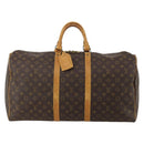 LOUIS VUITTON Monogram Keepall 55 Boston Bag M41424 LV Auth 195357-13