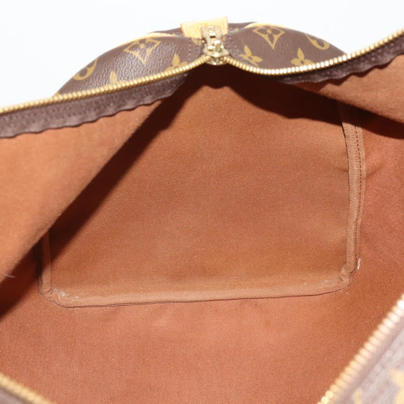 LOUIS VUITTON Monogram Keepall 55 Boston Bag M41424 LV Auth 195357