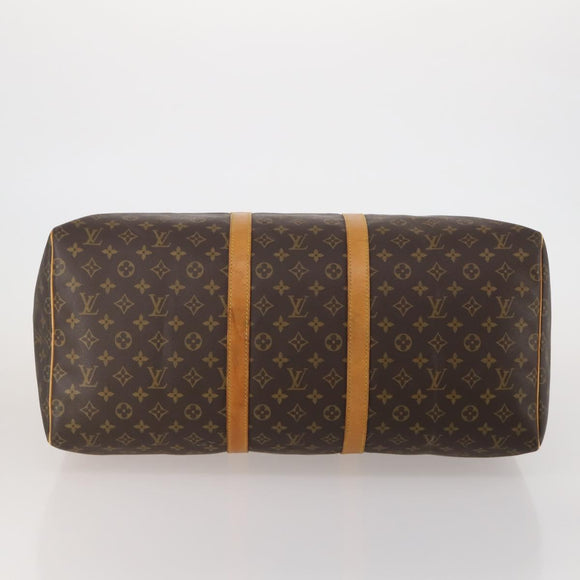 LOUIS VUITTON Monogram Keepall 55 Boston Bag M41424 LV Auth 195357