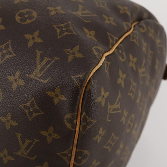 LOUIS VUITTON Monogram Keepall 55 Boston Bag M41424 LV Auth 195358