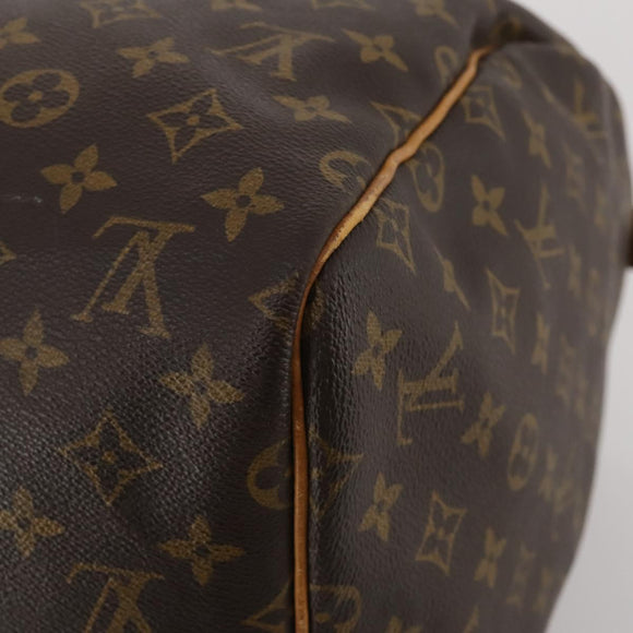 LOUIS VUITTON Monogram Keepall 55 Boston Bag M41424 LV Auth 195358