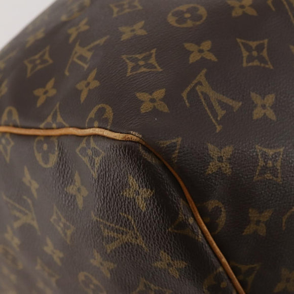 LOUIS VUITTON Monogram Keepall 55 Boston Bag M41424 LV Auth 195358