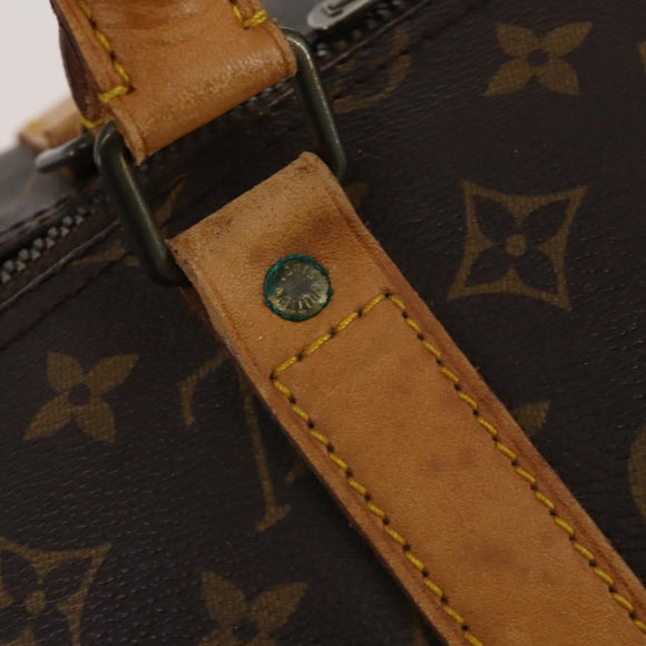 LOUIS VUITTON Monogram Keepall 55 Boston Bag M41424 LV Auth 195358