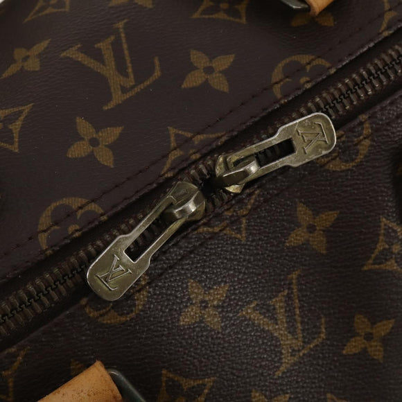 LOUIS VUITTON Monogram Keepall 55 Boston Bag M41424 LV Auth 195358