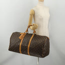 LOUIS VUITTON Monogram Keepall 55 Boston Bag M41424 LV Auth 195358-23