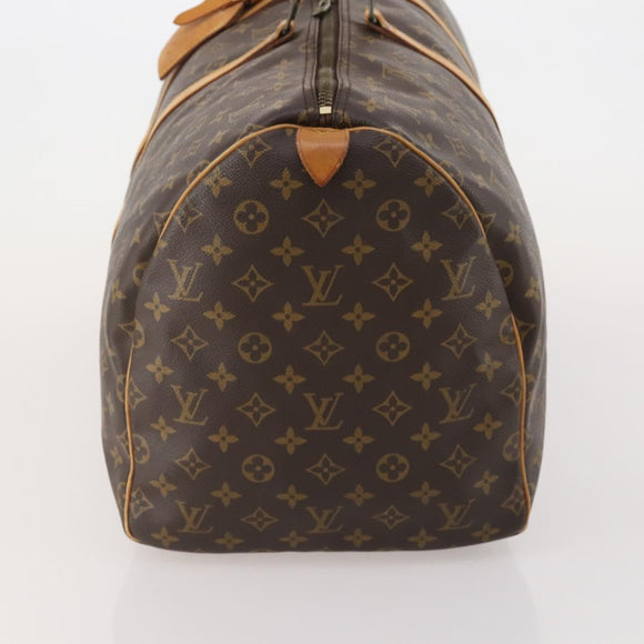LOUIS VUITTON Monogram Keepall 55 Boston Bag M41424 LV Auth 195358