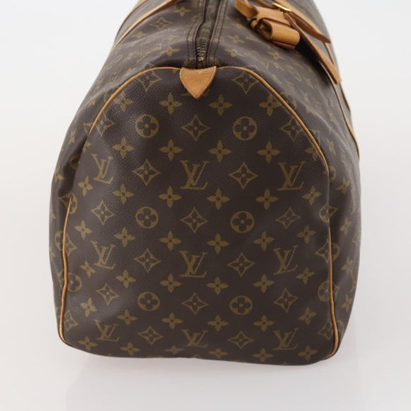 LOUIS VUITTON Monogram Keepall 55 Boston Bag M41424 LV Auth 195358