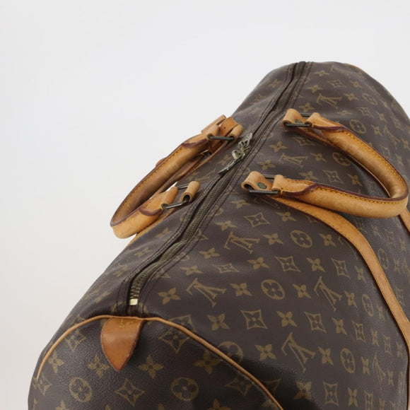 LOUIS VUITTON Monogram Keepall 55 Boston Bag M41424 LV Auth 195358