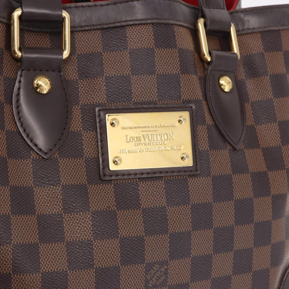 LOUIS VUITTON Damier Ebene Hampstead PM Tote Bag N51205 LV Auth 195359
