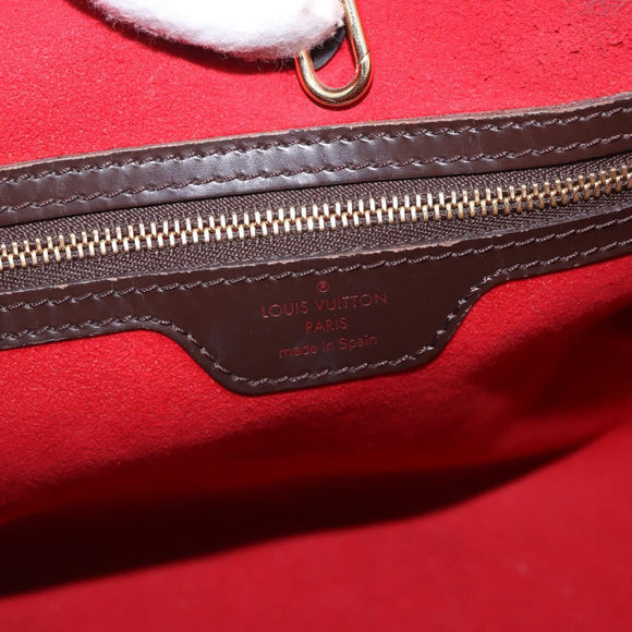 LOUIS VUITTON Damier Ebene Hampstead PM Tote Bag N51205 LV Auth 195359