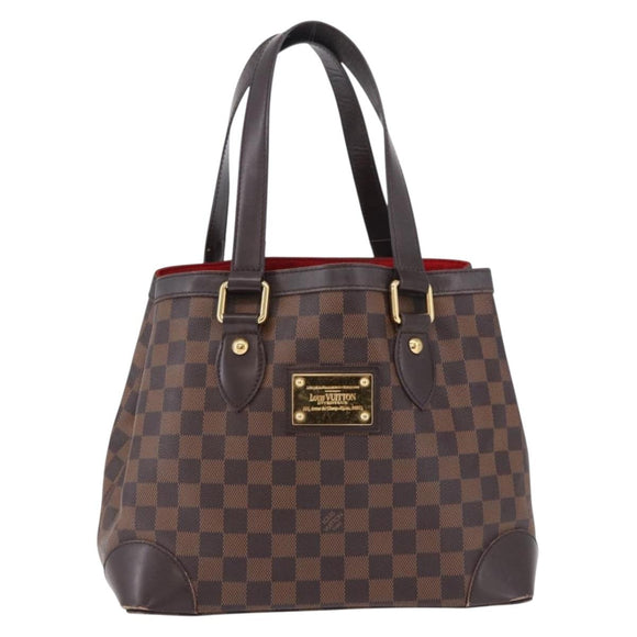 LOUIS VUITTON Damier Ebene Hampstead PM Tote Bag N51205 LV Auth 195359