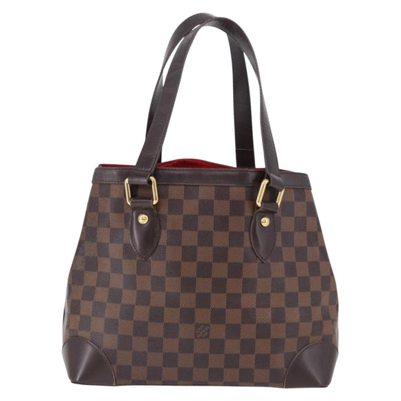 LOUIS VUITTON Damier Ebene Hampstead PM Tote Bag N51205 LV Auth 195359