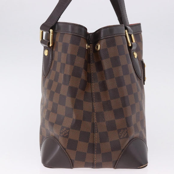 LOUIS VUITTON Damier Ebene Hampstead PM Tote Bag N51205 LV Auth 195359