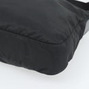 PRADA Shoulder Bag Nylon Black Silver Auth 195363V-10