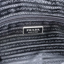 PRADA Shoulder Bag Nylon Black Silver Auth 195363V-17