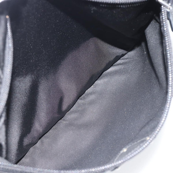 PRADA Shoulder Bag Nylon Black Silver Auth 195363V