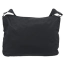 PRADA Shoulder Bag Nylon Black Silver Auth 195363V-3